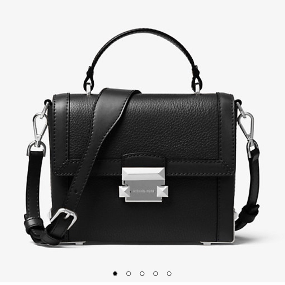 Michael Kors Jayne Small Pebbled Leather Trunk Bag